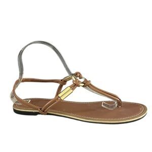 Montego Bay Club Tan Sandals with Gold‎ Accents Size 9